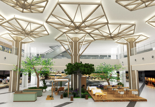 경기 광명시 일직동에 위치한 AK플라자 광명점 내 '프랑스목공소' 조감도. AK플라자 제공